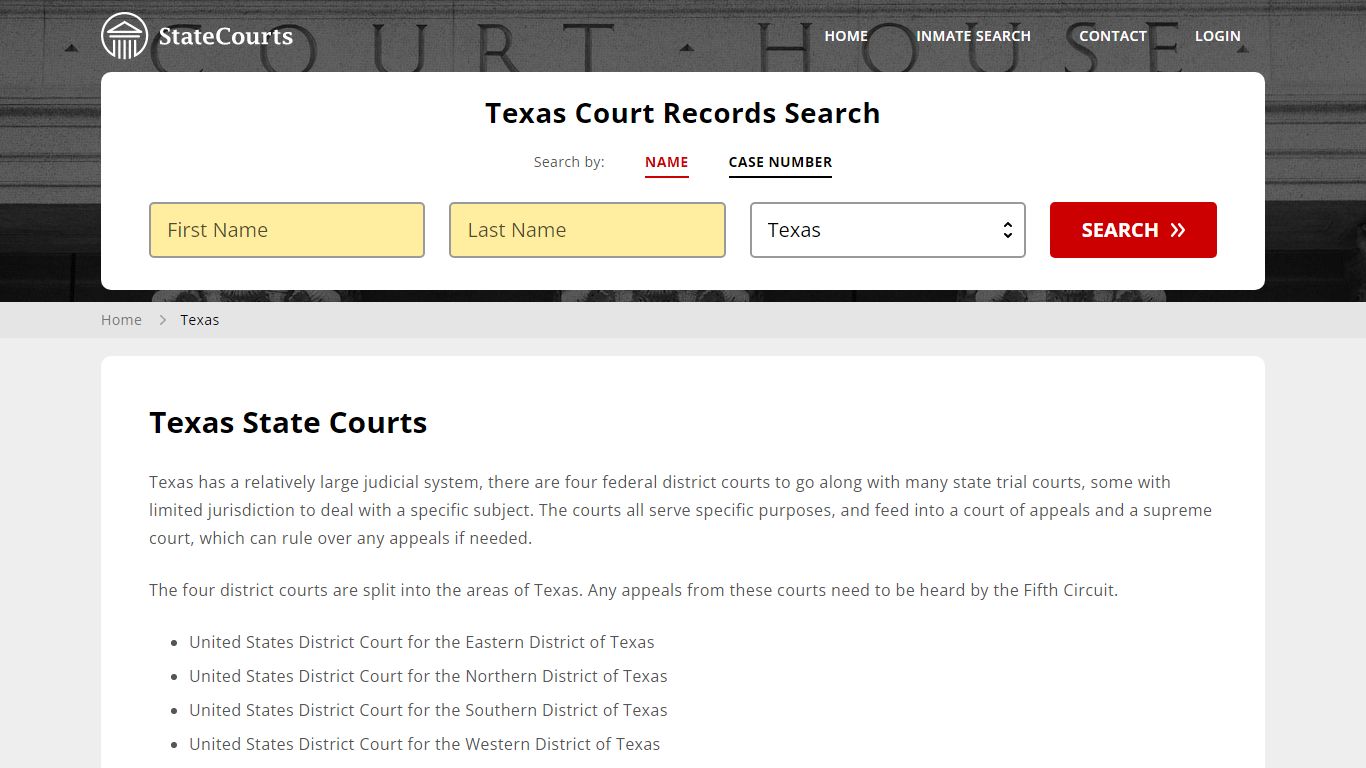 Texas Court Records - TX State Courts